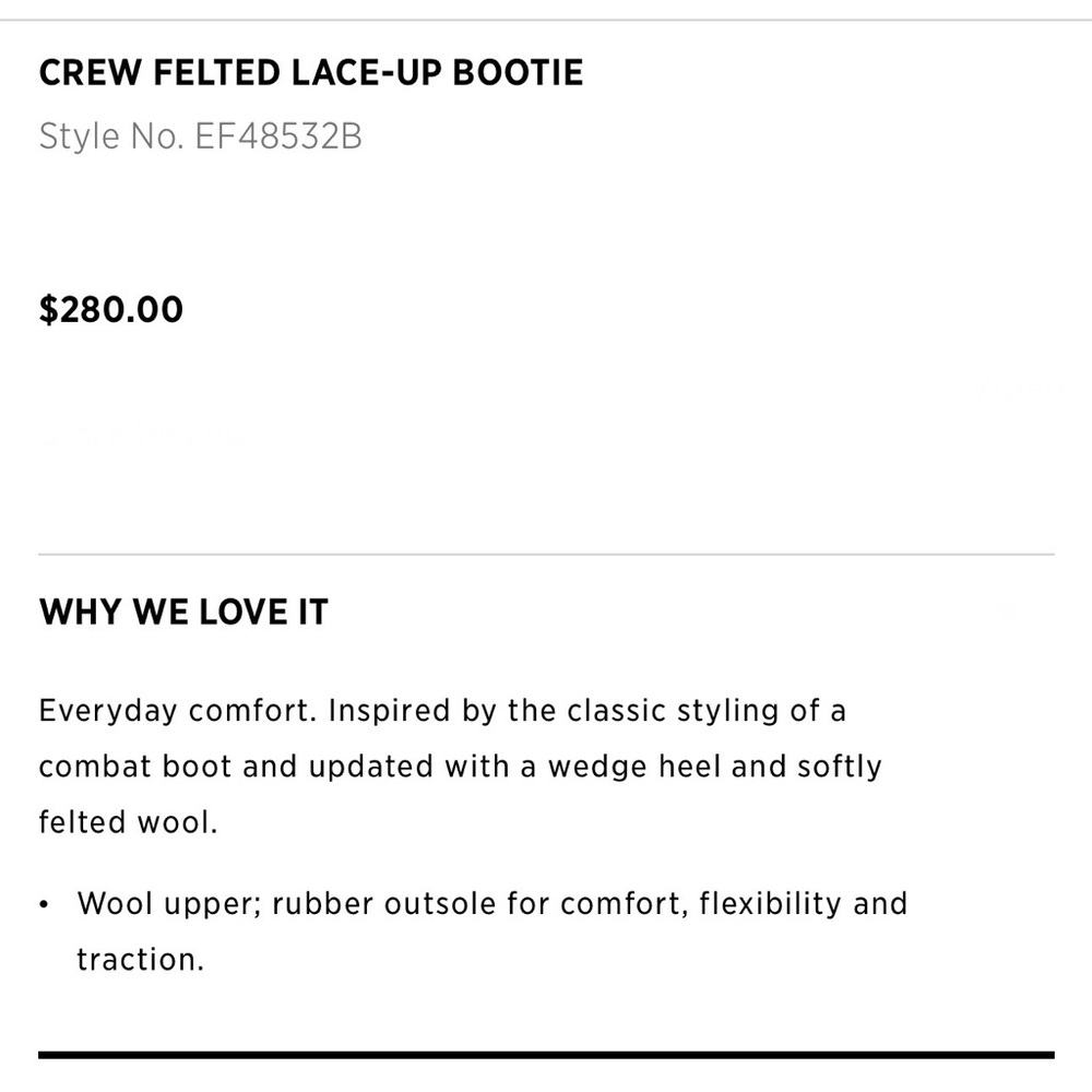 EILEEN FISHER 10 Crew Felted Wool Wedge Booties in Black • Lace Up Ankle Boots - Picture 13 of 16